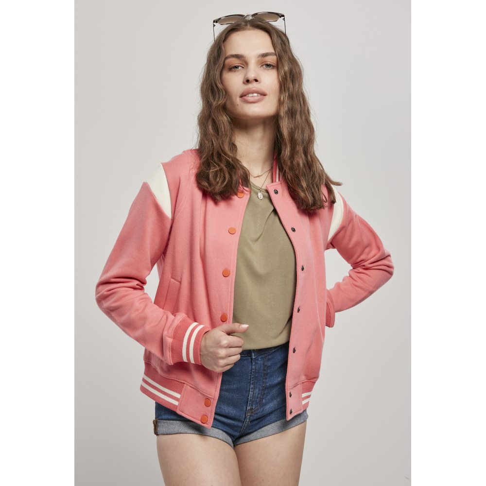 Urban Classics - Inset Sweat College jacket - Pink